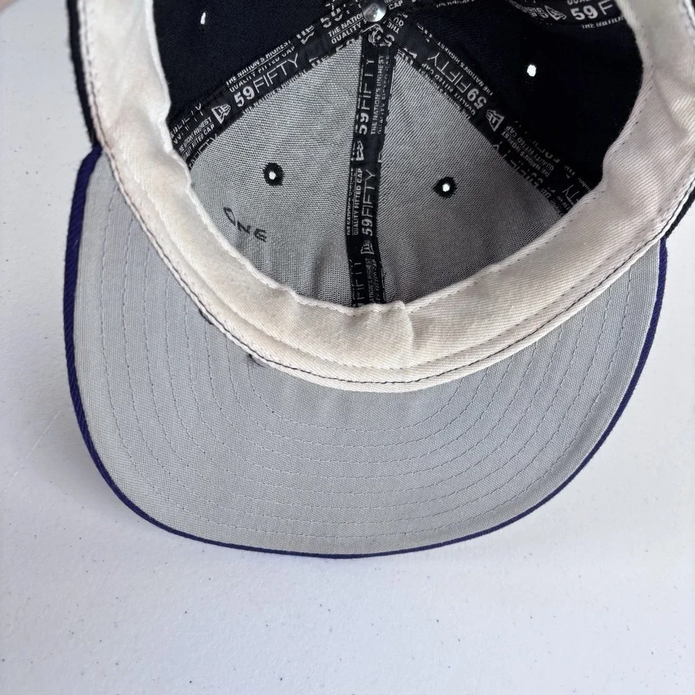 Vintage Colorado Rockies Hat Cap Size 7 1/8 Fitted 59Fifty New‎ Era Wool MLB 90s